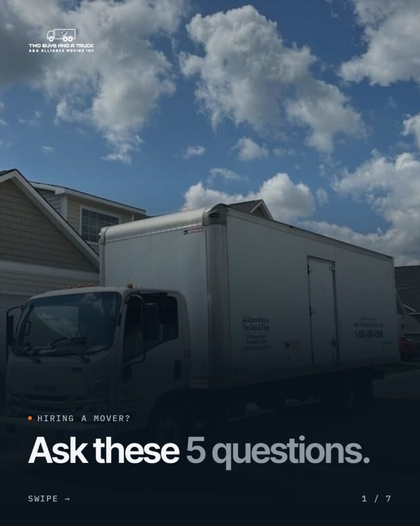 Hiring a mover? Ask these 5 questions