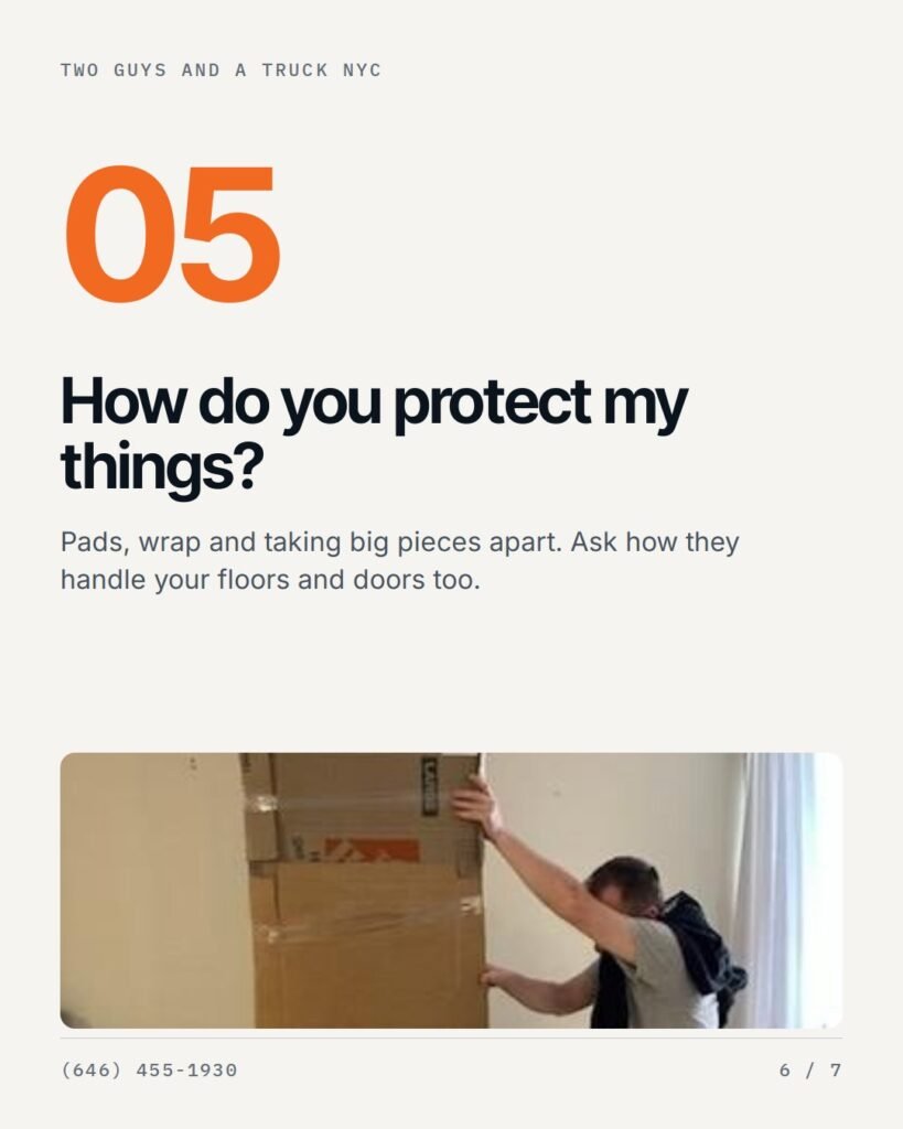 Question 5: how do you protect my things?